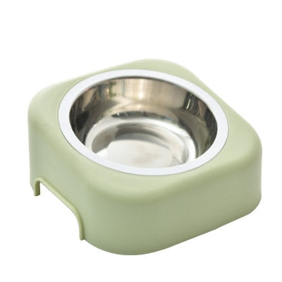 Stainless Steel Raised Beveled Feeding Bowls