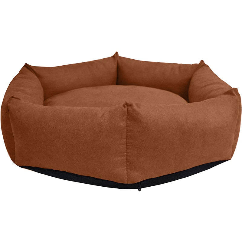 Round Plush Bed