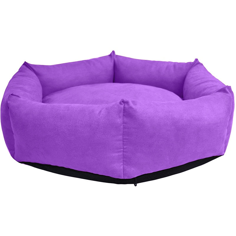 Round Plush Bed