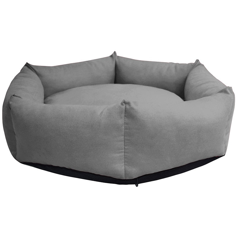 Round Plush Bed