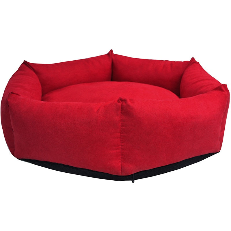 Round Plush Bed