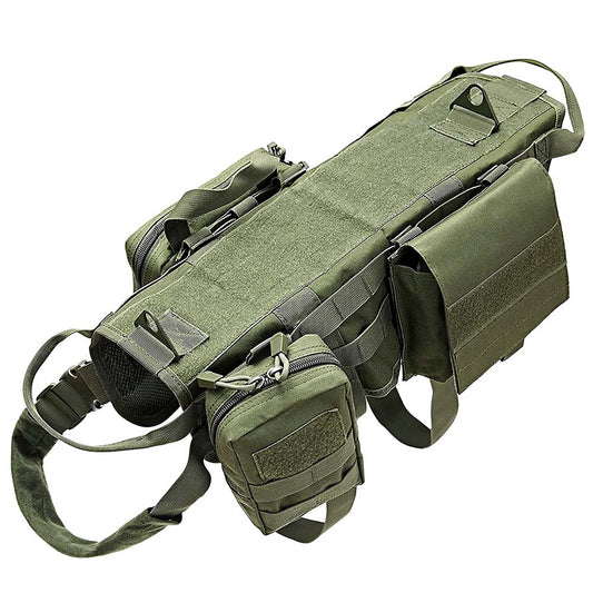 Large Tactical Style Harness with Pocket & Pouch