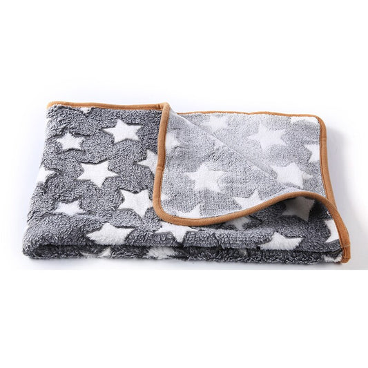 Star Print Fluffy Blanket